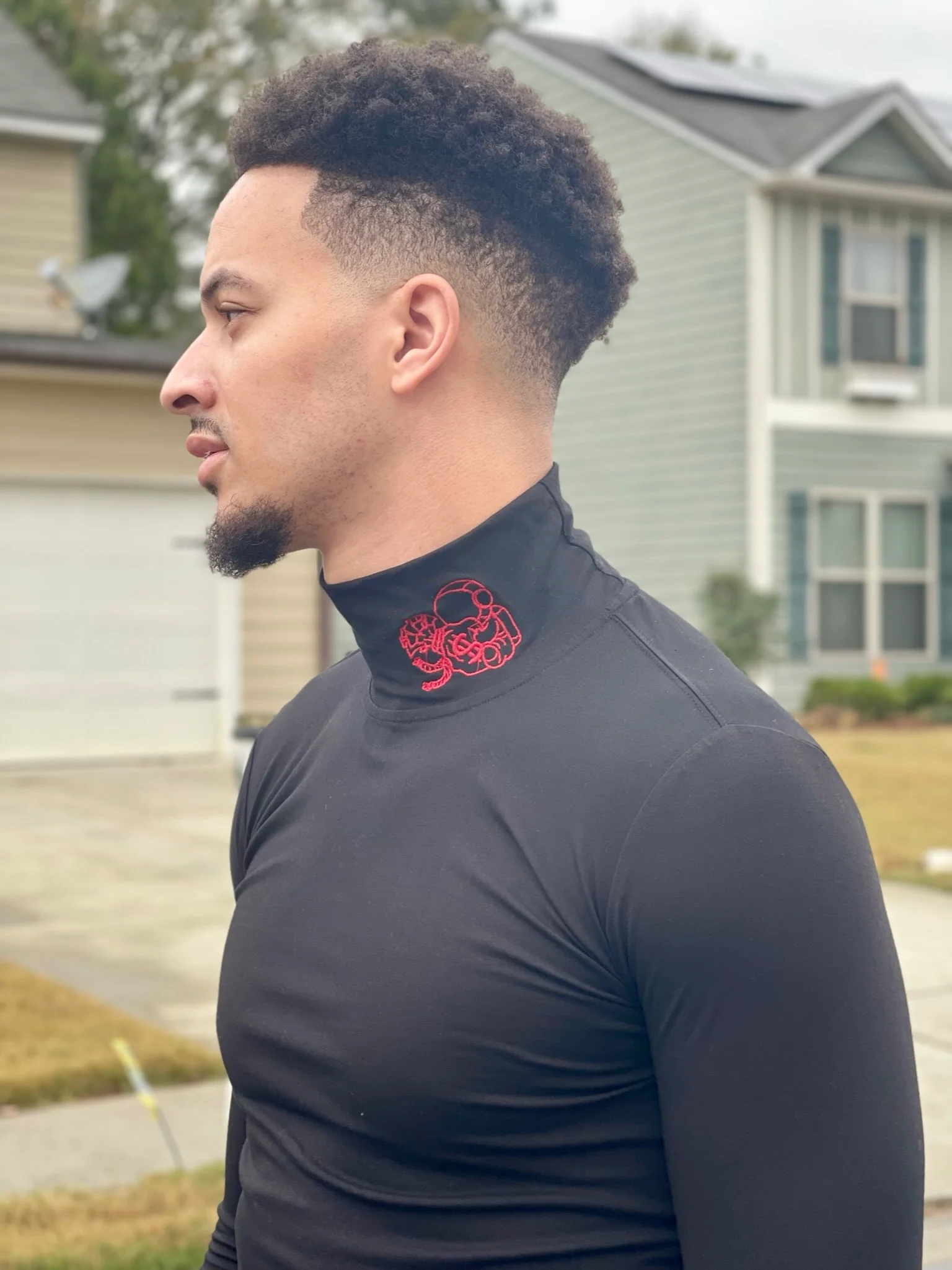 Black Logo Turtle Neck - Image 3