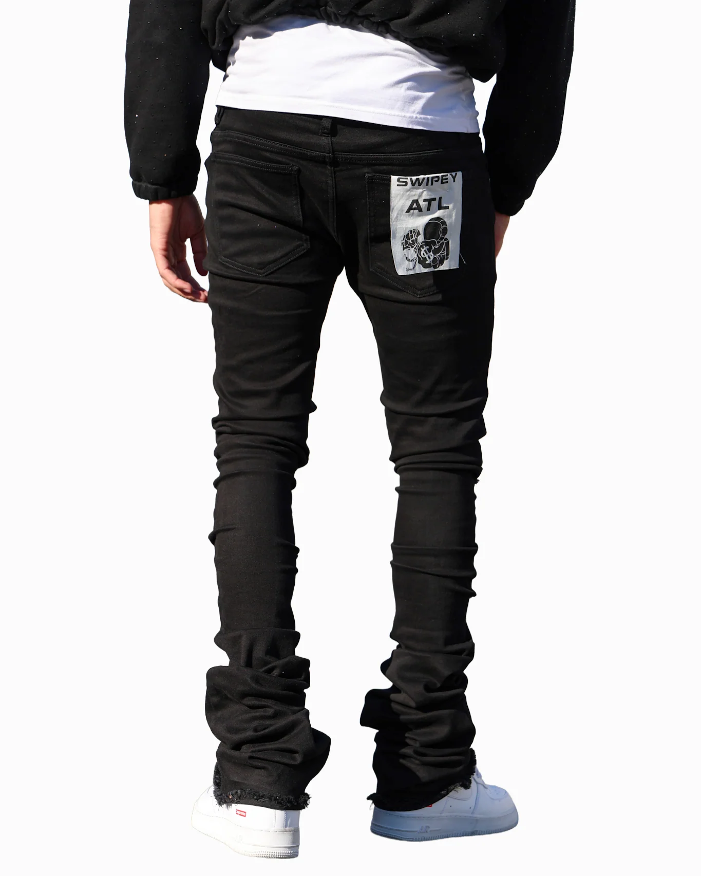 Black Swipey Denim - Image 9
