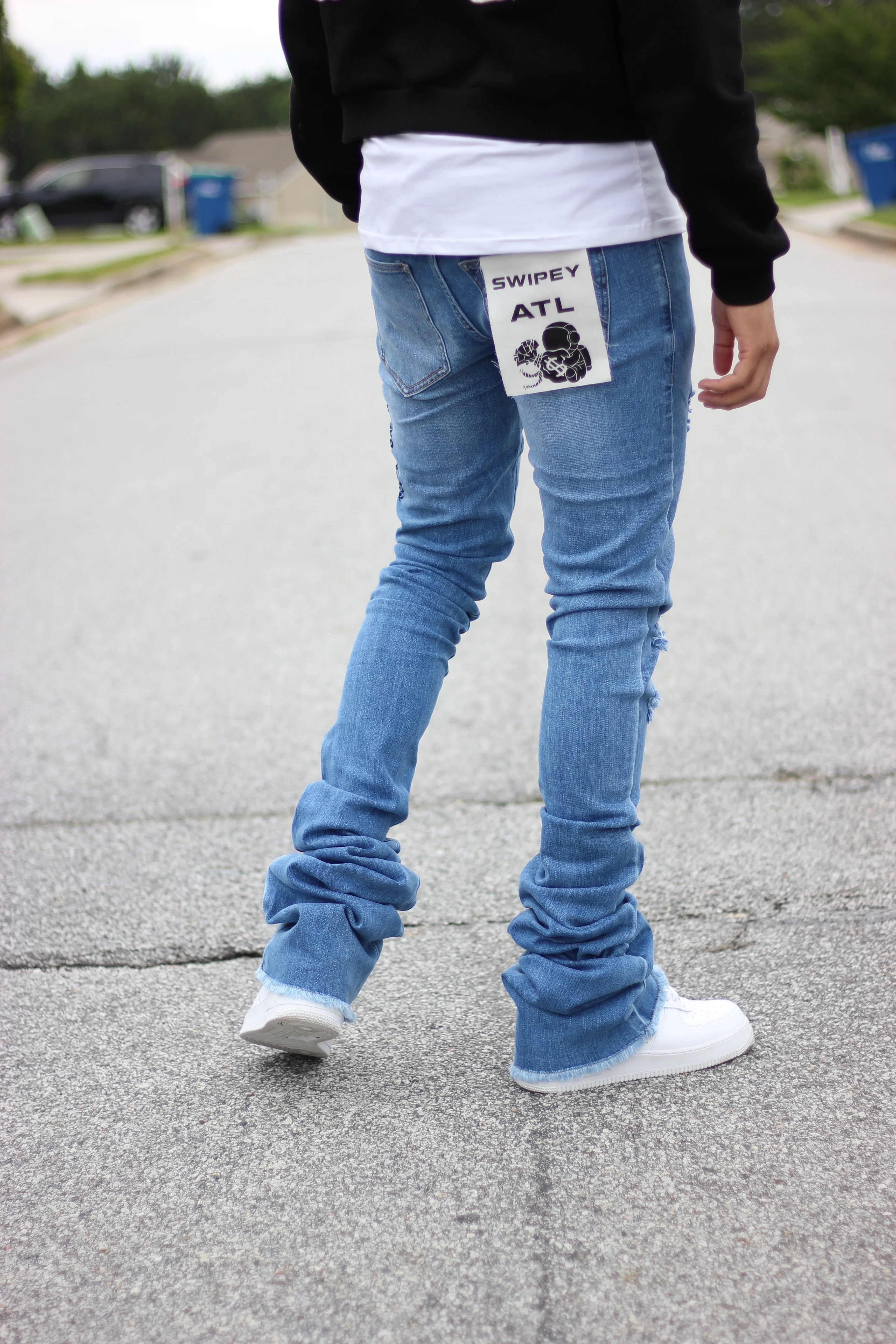 Dark Blue Swipey Denim - Image 5