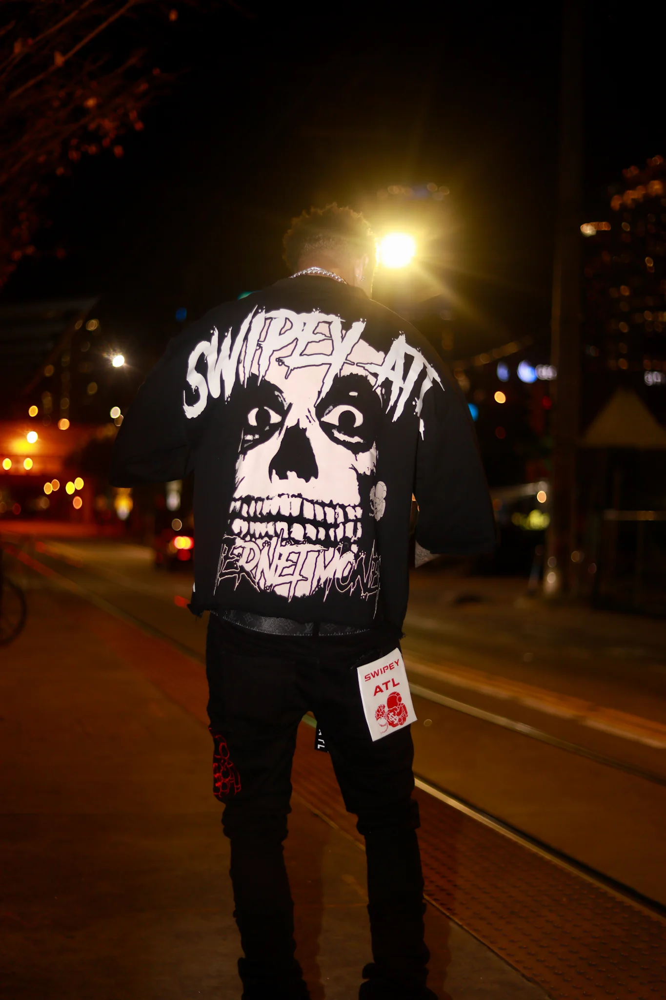 Black Internet Money Cropped Tee - Image 5