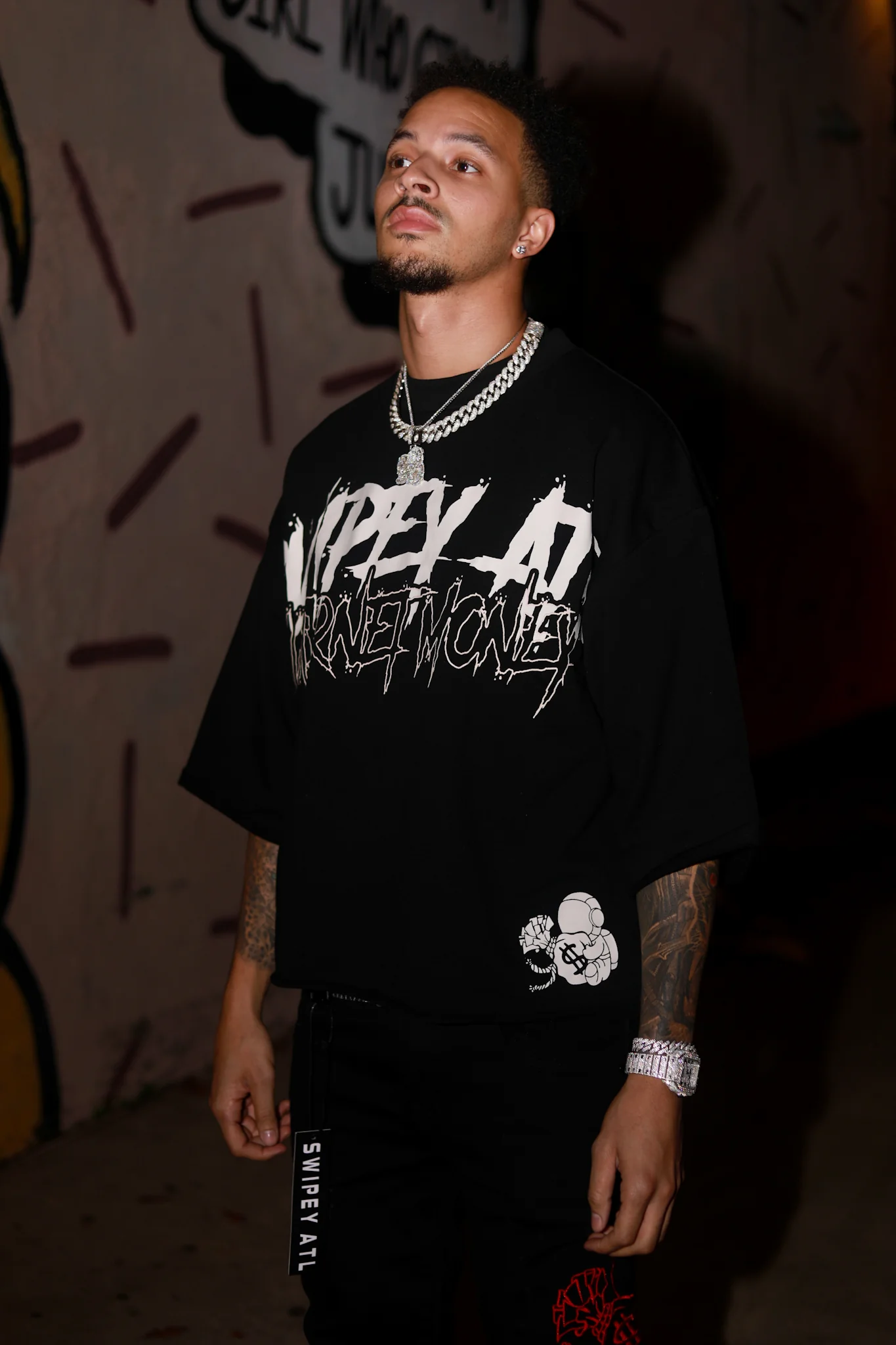 Black Internet Money Cropped Tee - Image 6