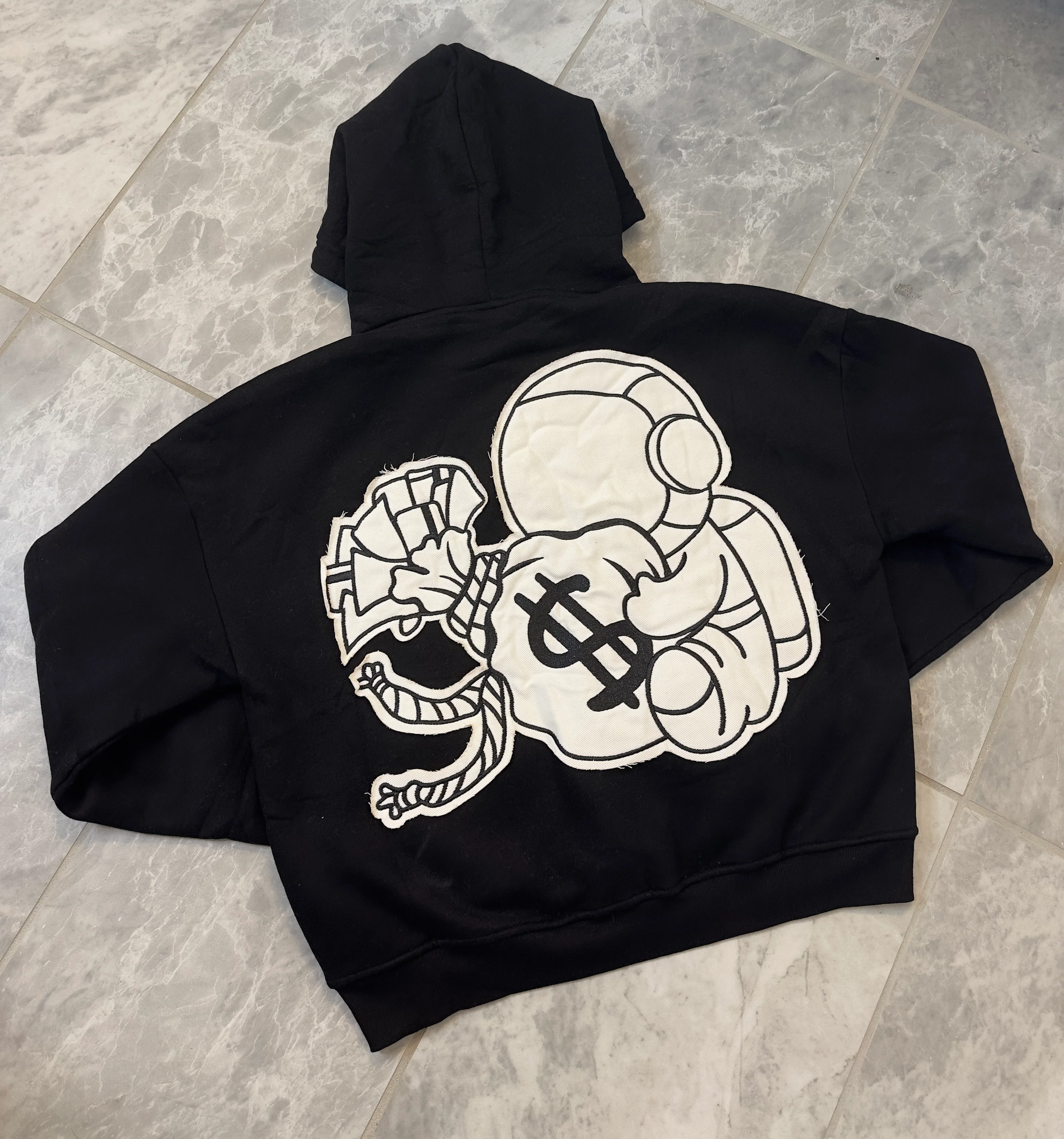 Black Distressed Hoodie - Image 6