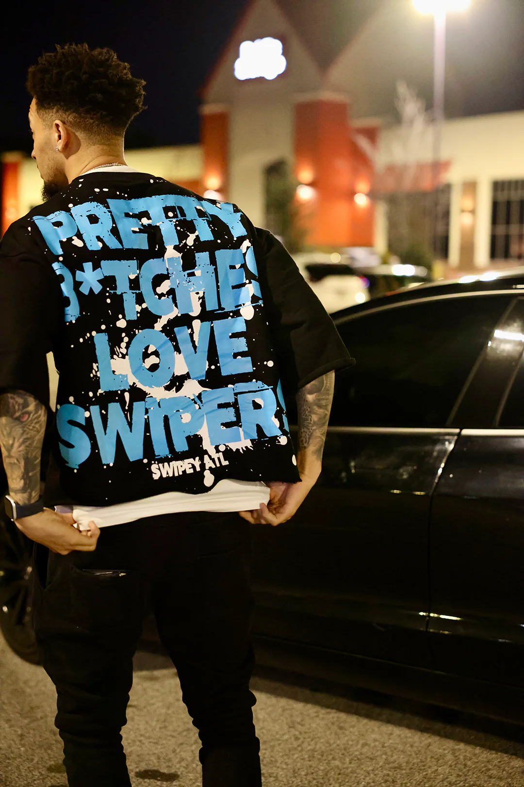 Blue PBLS Cropped Tee - Image 5