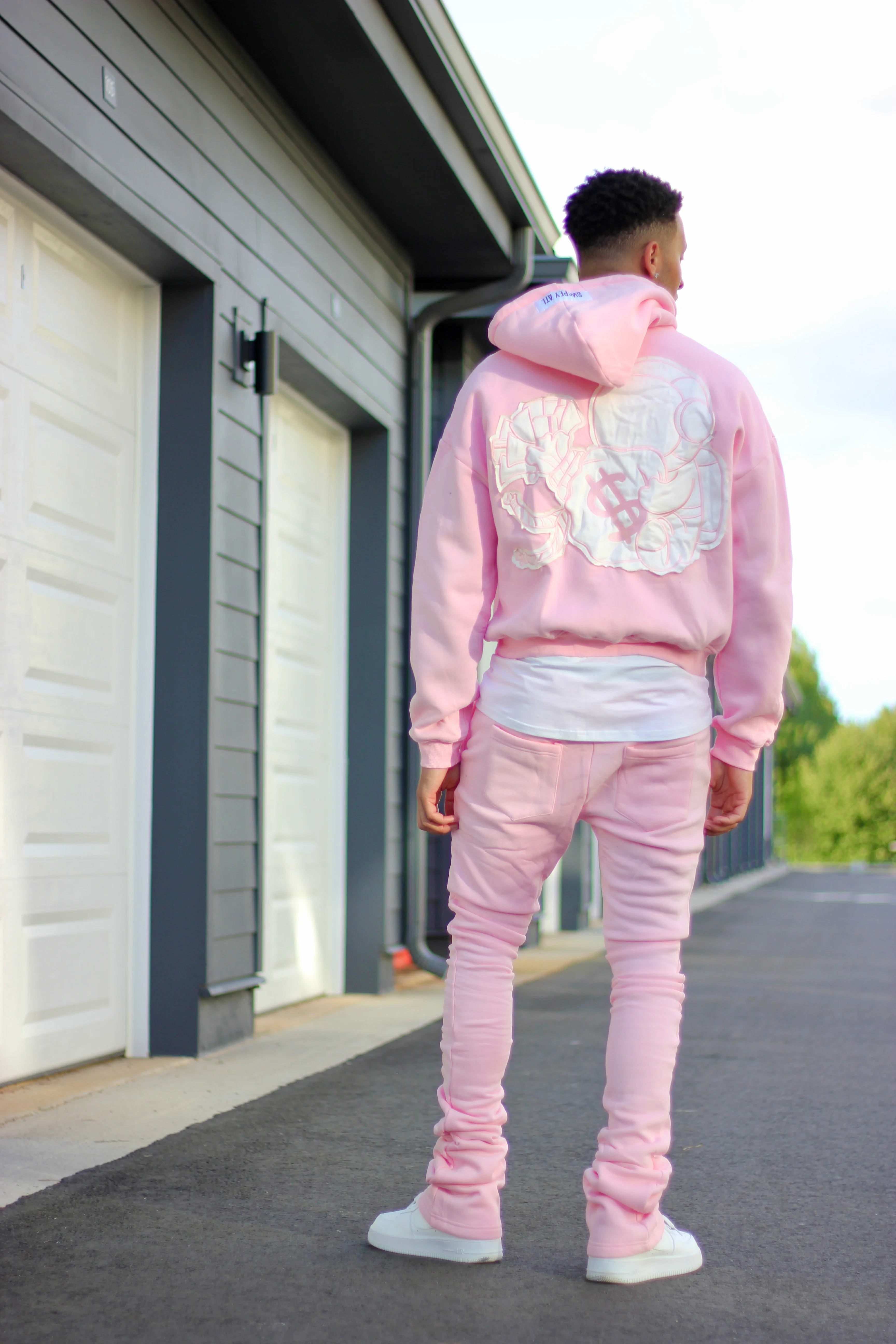 Pink Distressed Hoodie - Image 4