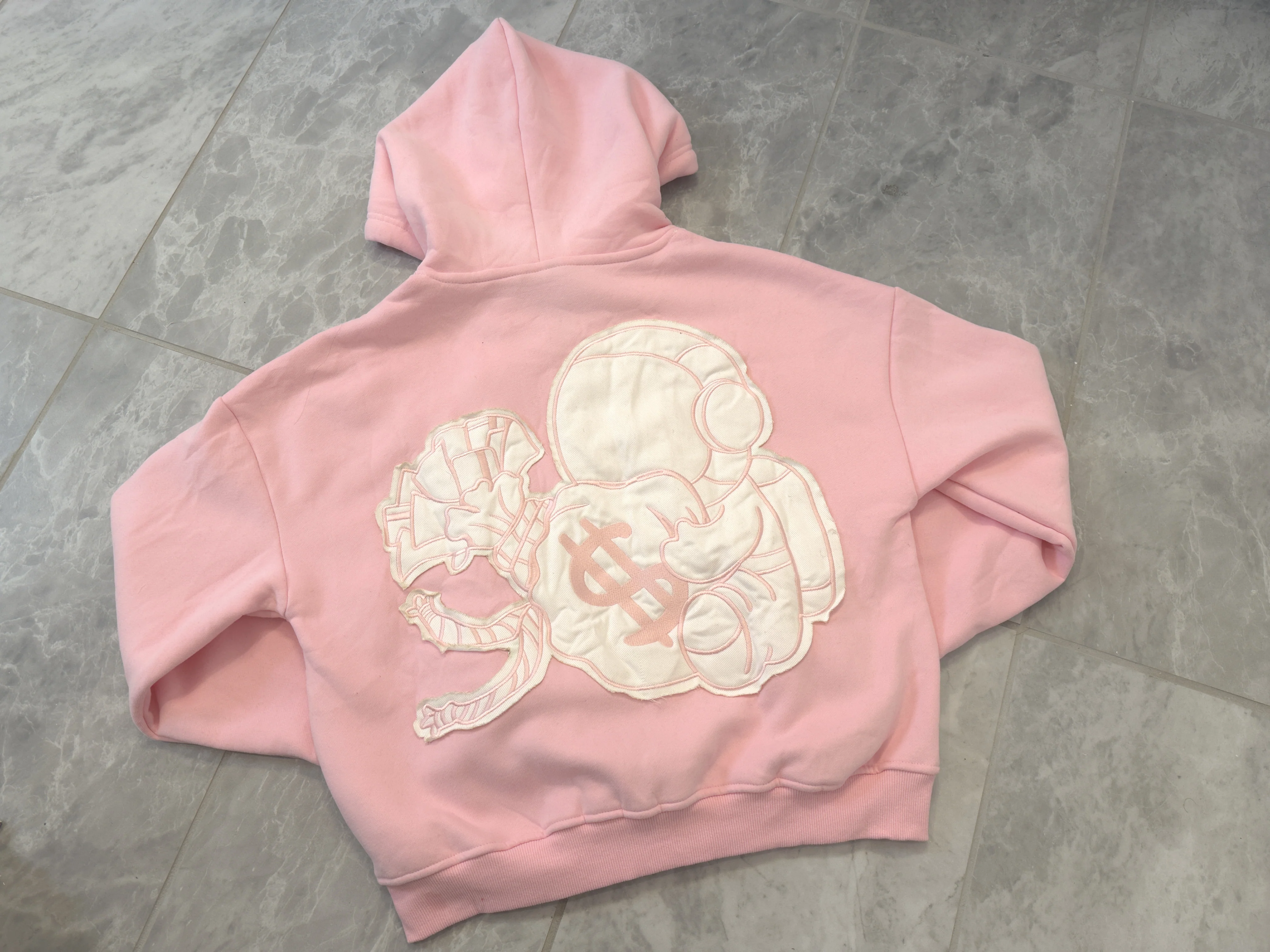 Pink Distressed Hoodie - Image 5