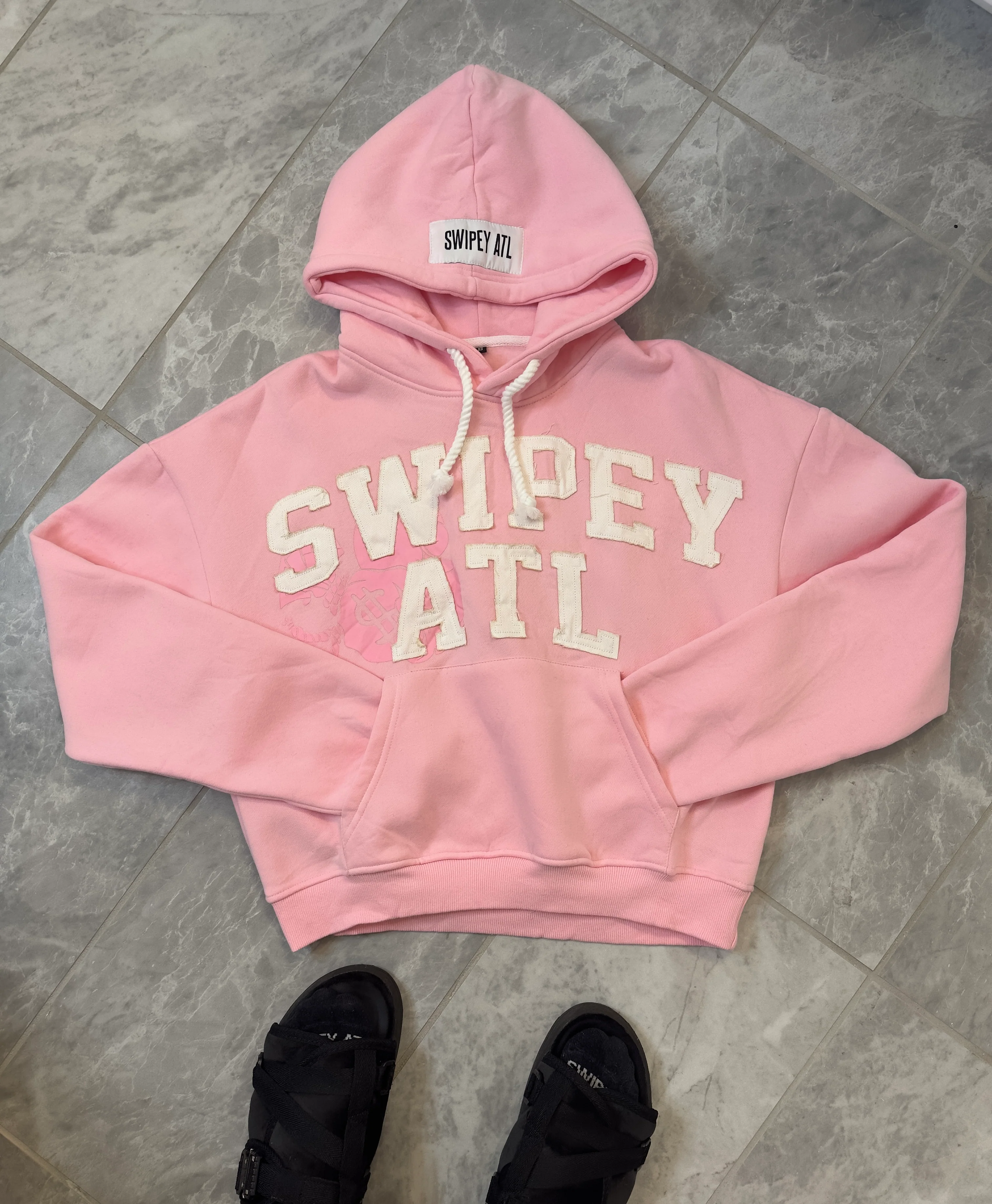 Pink Distressed Hoodie - Image 6