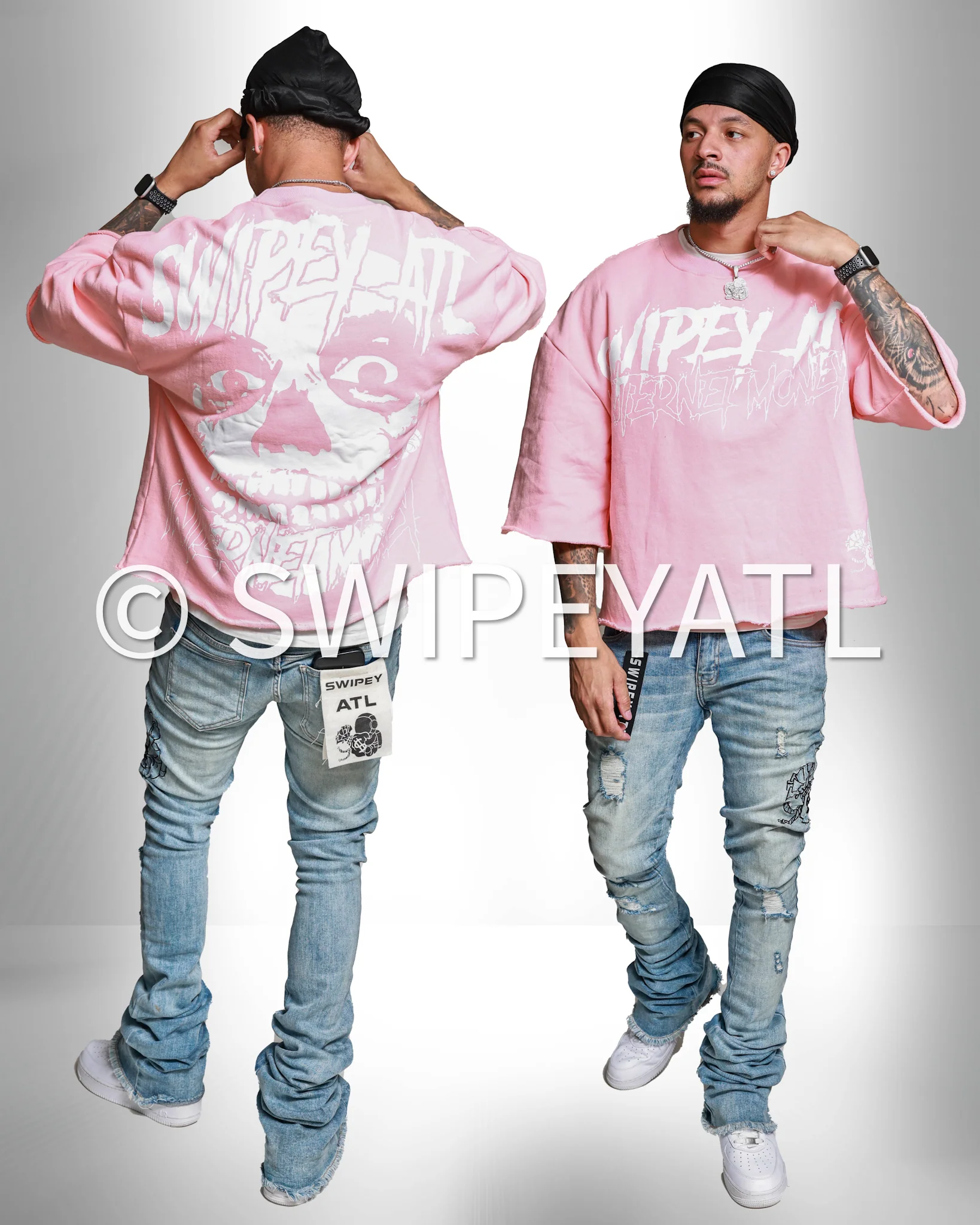 Pink Internet Money Cropped Tee - Image 3