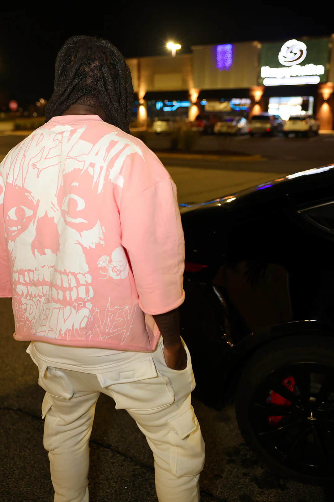 Pink Internet Money Cropped Tee - Image 5