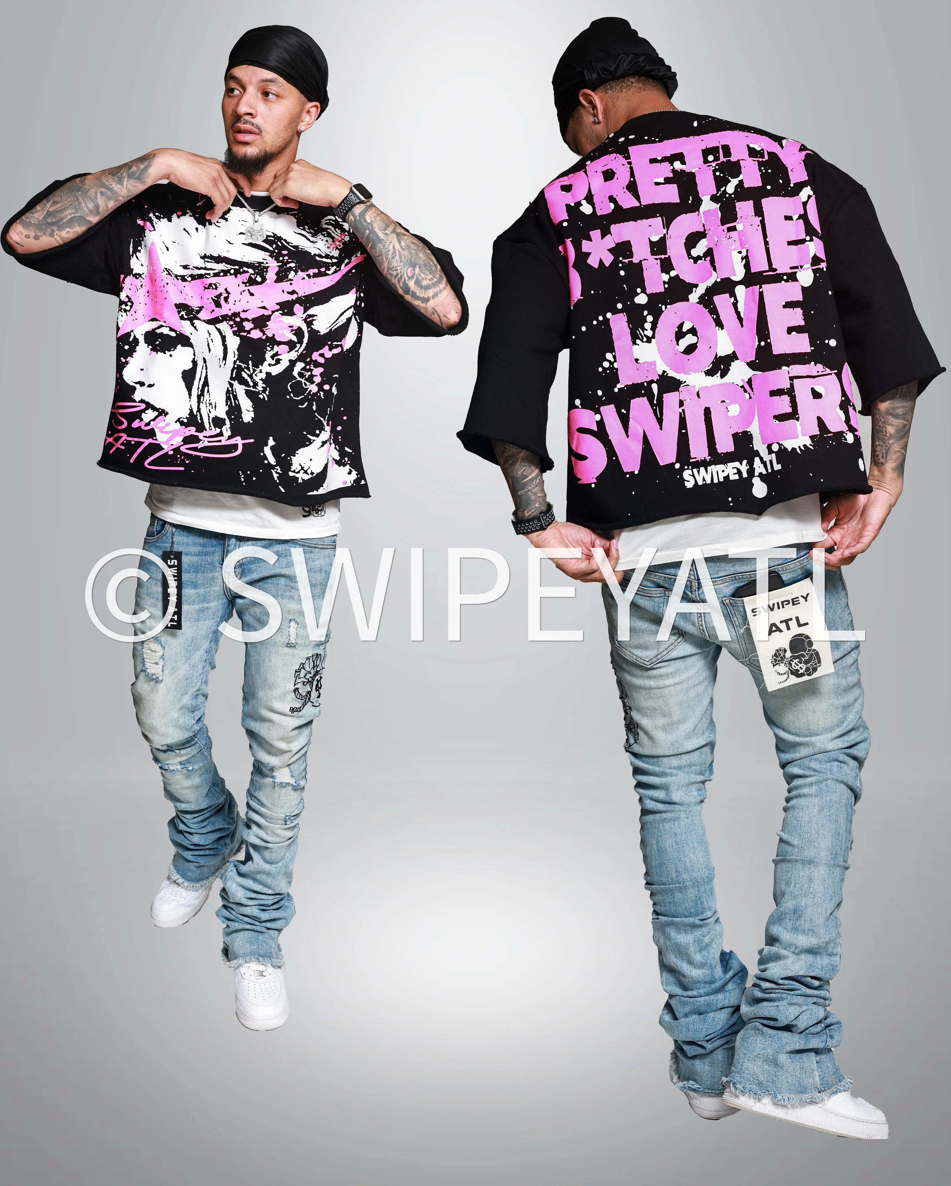 Pink PBLS Cropped Tee - Image 3