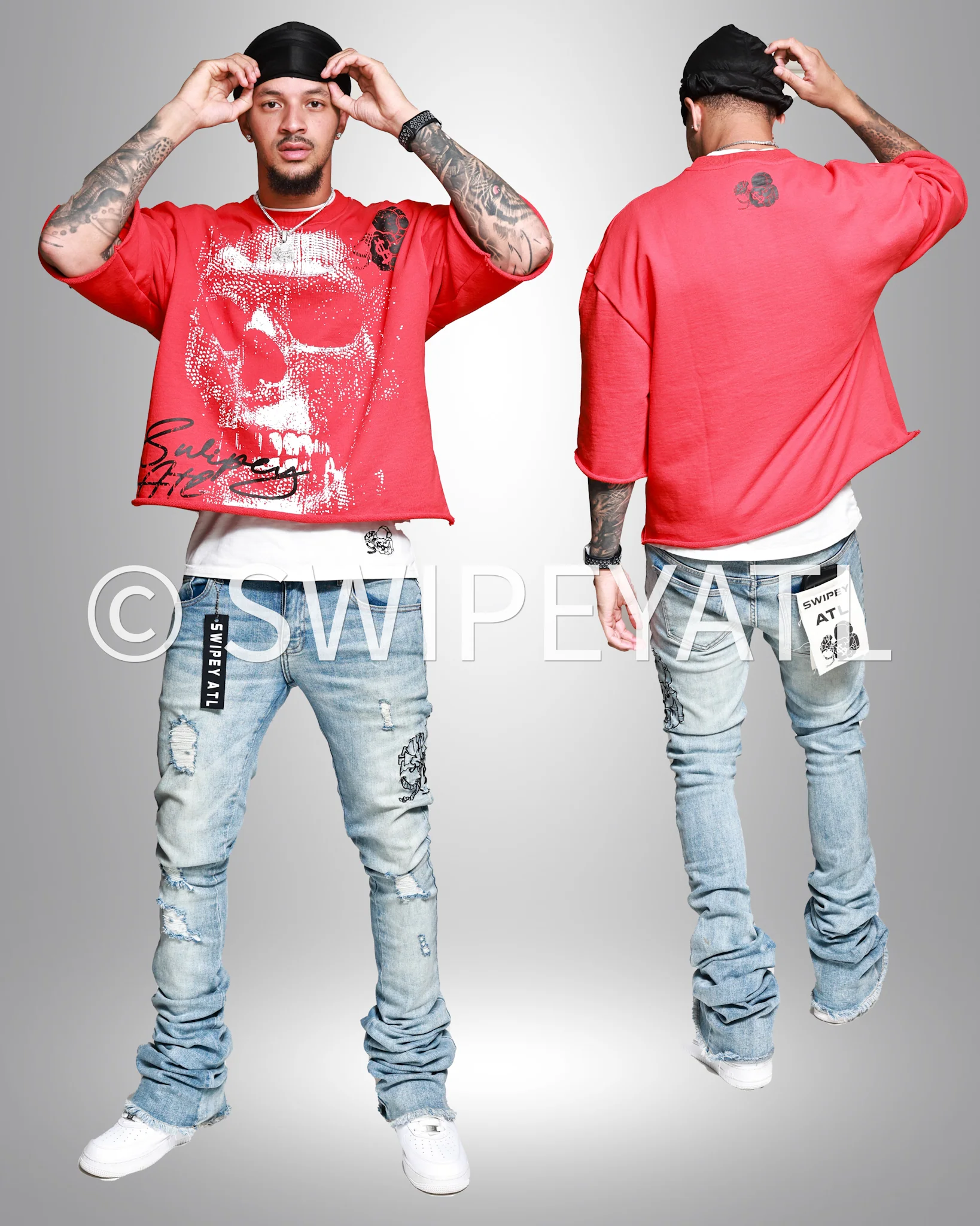Red Dead Space Cropped Tee - Image 3