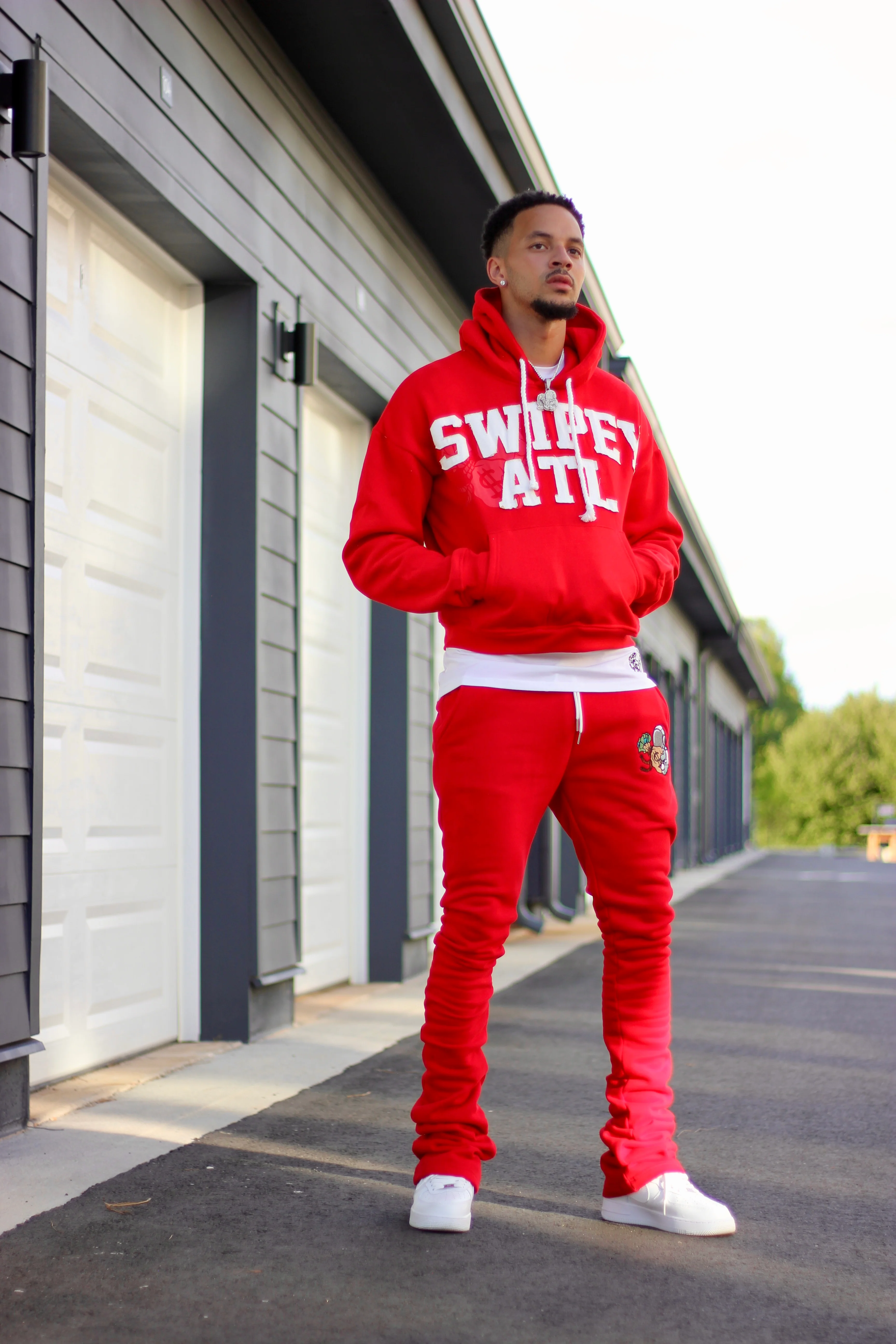 Red Distressed Hoodie - Image 5