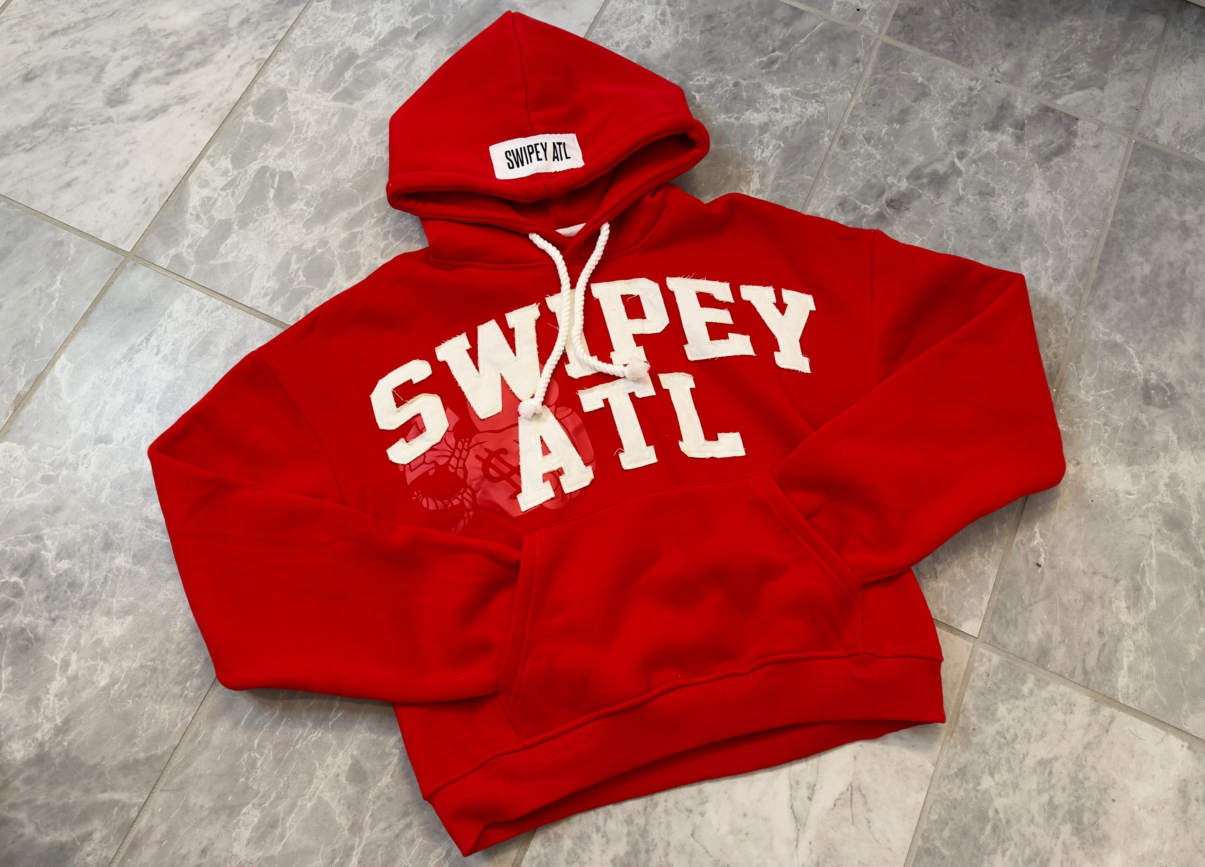 Red Distressed Hoodie - Image 9