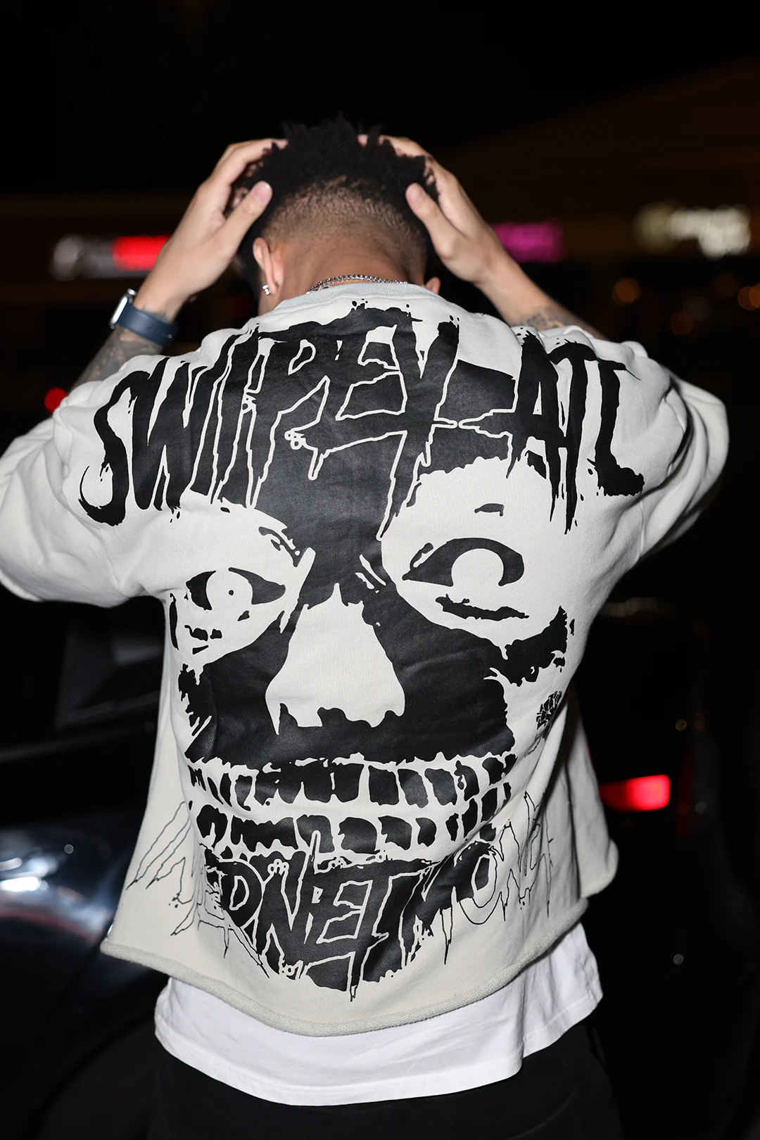 Space Gray Internet Money Cropped Tee - Image 3